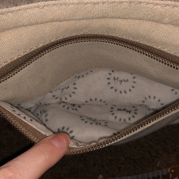 EUC Myra cowhide and canvas crossbody - Picture 4 of 9